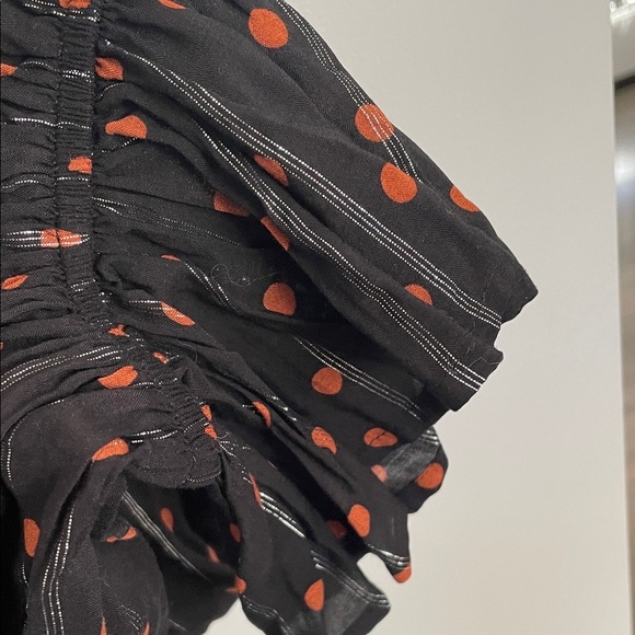 🎃Lane Bryant Black and Red Polka Dot Blouse women size 20 - Picture 4 of 9